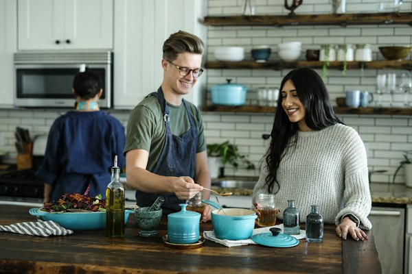 Cooking healthy meals at home